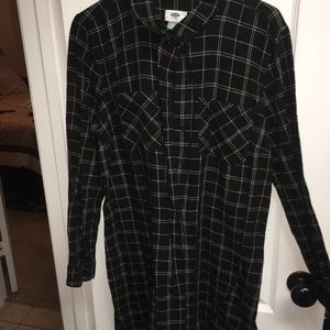 Old navy button up long sleeve dress Never worn!